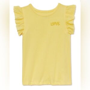 Garanimals | Toddler Girls Short Sleeve Eyelet Flutter T-Shirt